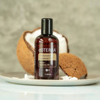 Aceite Fraccionado de Coco dōTERRA 115ml — frasco plateado fondo neutro