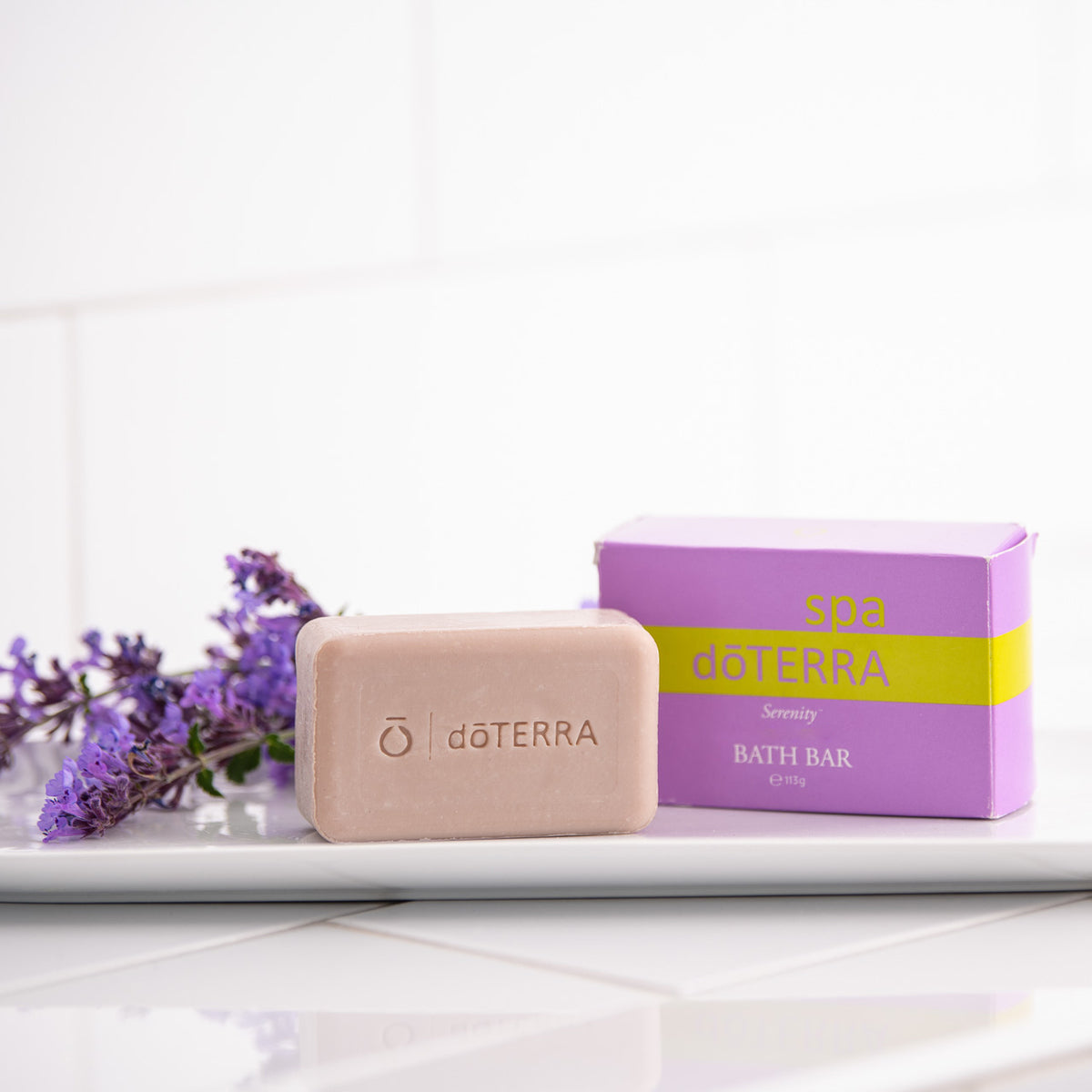 Jabón Barra Serenity Spa dōTERRA — lavanda y vainilla