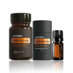 Trío de productos de incienso de doTERRA – aceite, cápsulas AKBA y stick con madera de Naio